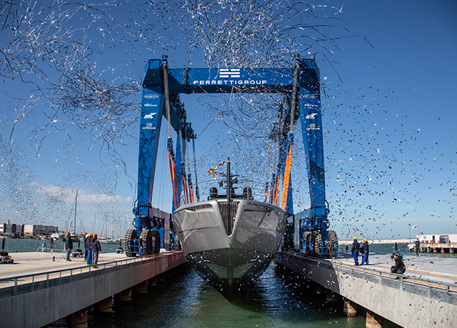 The biggest thrill: Pershing launches the first unit of its new flagship Pershing 140.