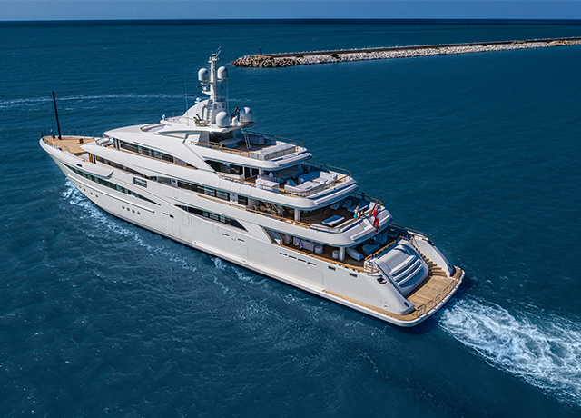 CRN presents the new Megayacht M/Y 135 at the Monaco Yacht Show 2019.