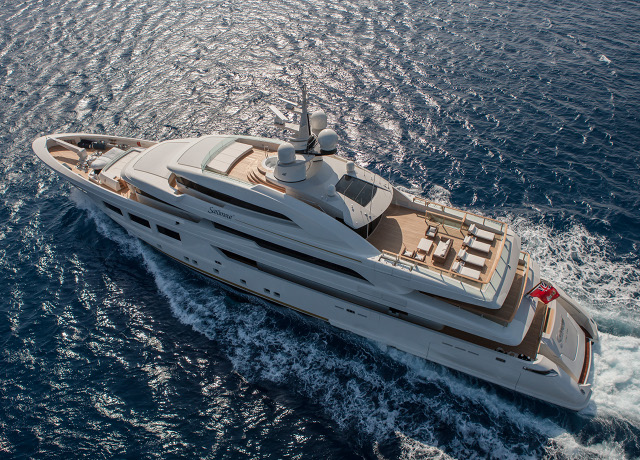 M/Y CRN Saramour world premiere at the Monaco Yacht Show