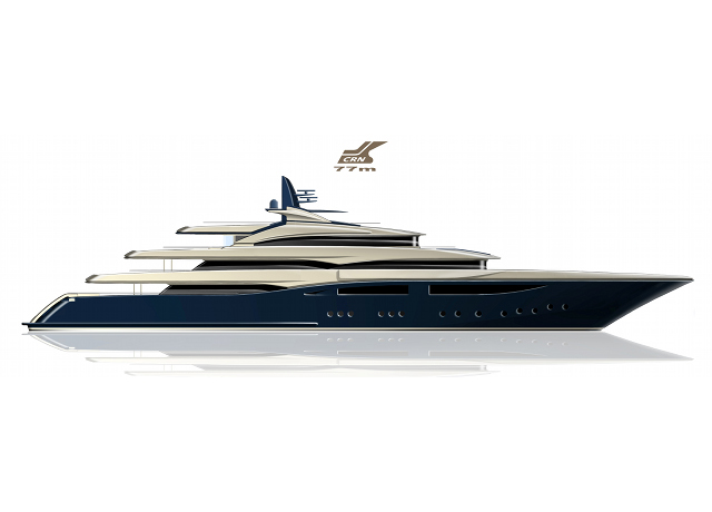 CRN firma una nuova lettera di intenti per la realizzazione di un megayacht di 77 mt