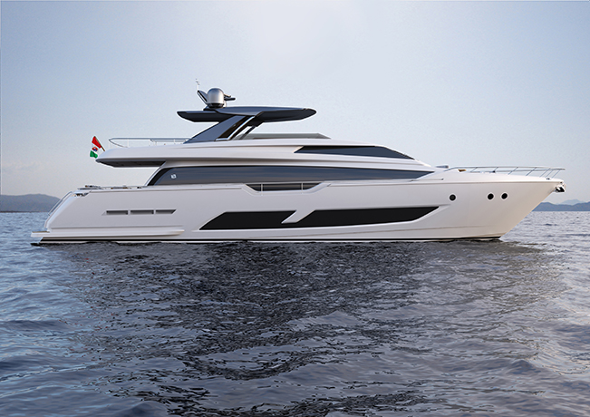 Ferretti Yachts 850: The boldest and most seductive flybridge yacht