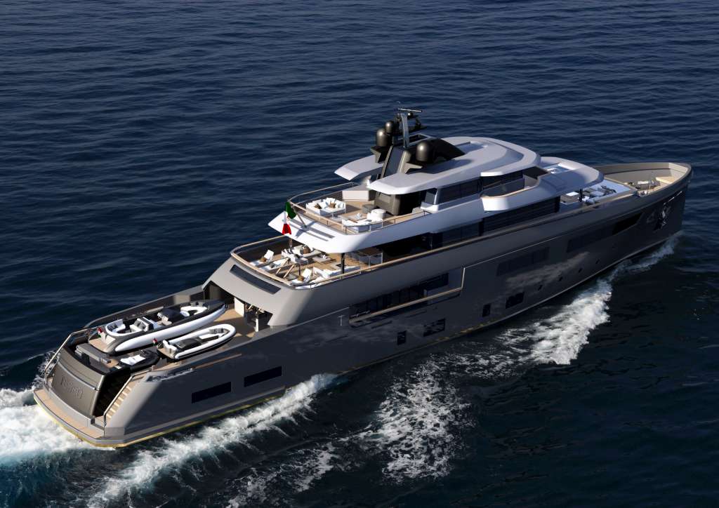 CRN presents its new design projects for 50m semi-custom megayachts