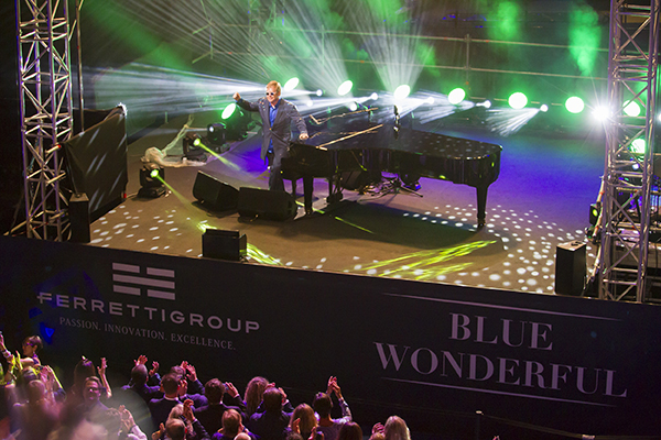 Ferretti Group and Yacht Club de Monaco together for “Blue Wonderful”, an exclusive event with Sir Elton John.