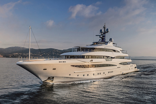 Cloud 9 at the Monaco Yacht Show: Immense in her details and superb in her design.