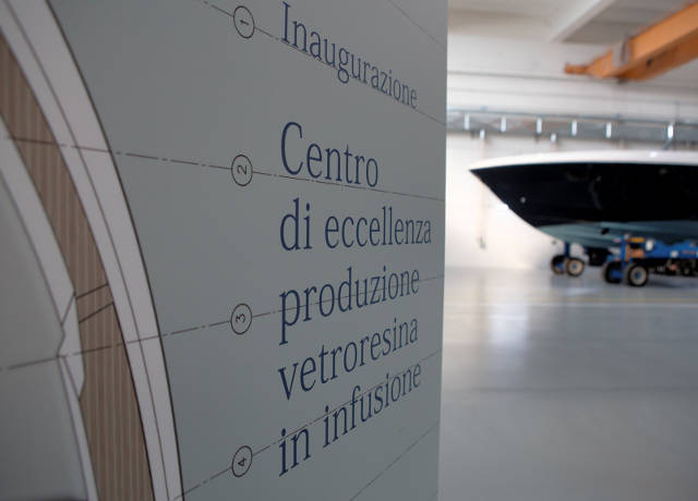 Ferretti Group inaugurates the new centre of excellence for direct production of fiberglass<br />