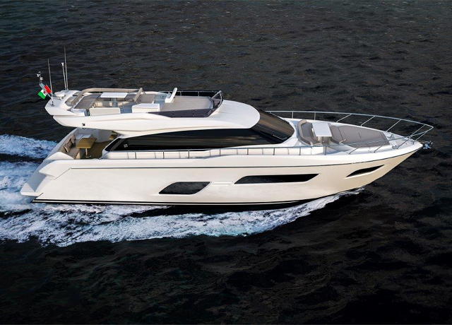 The Ferretti Yachts 550, the new entry-level model in the Ferretti Yachts range, comes to light