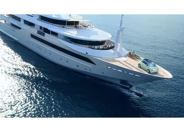 M/Y CHOPI CHOPI 80 m co-protagonist of the new international commercial for the Fiat 500