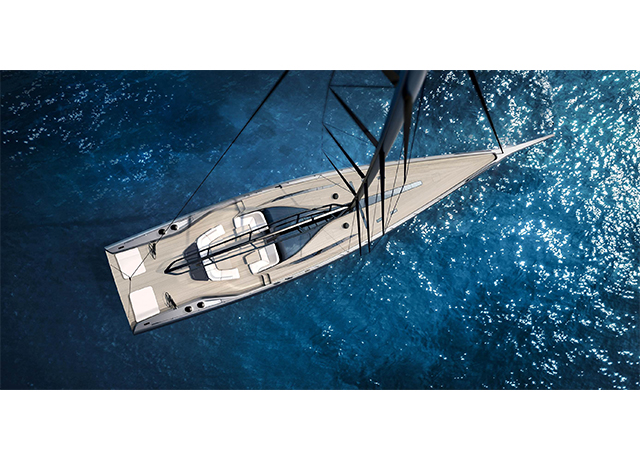 Wally unveils new 101-foot high performance sailing sloop at 2019 Cannes Yachting Festival .