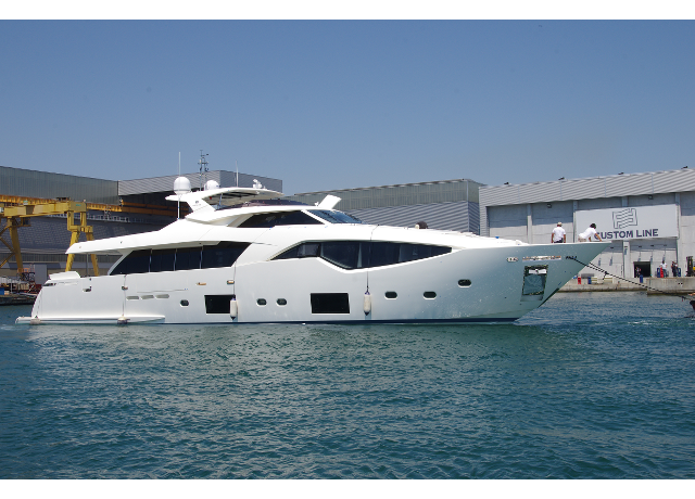 The first Custom Line 108' touches the water