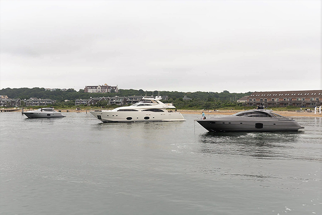 Ferretti Group America and Allied Marine entertains at their Navy Beach Rendez-Vous.