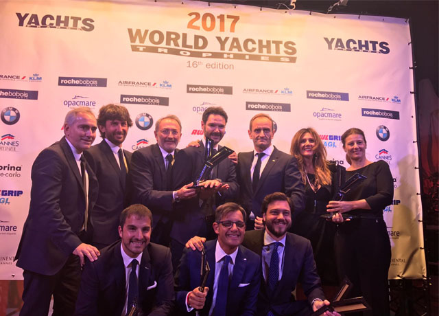 Ferretti Group è cantiere dell’anno ai World Yachts Trophies 2017 con ben 5 awards per le premiere in mostra a Cannes