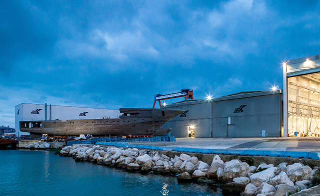 安科纳船厂全力打造全新 79 米 M/Y CRN 135 号游艇