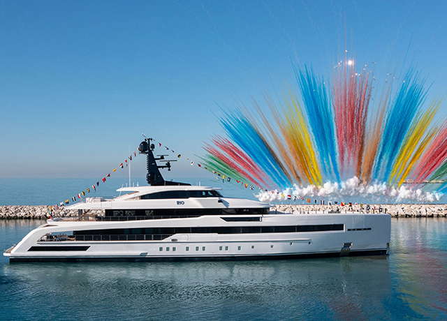 Varato il superyacht CRN M/Y RIO icona di creatività, qualità e sartorialità.