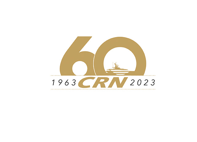 CRN positions its new 72-metre yacht in readiness for launch.