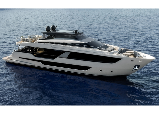 Ferretti Yachts 1000 Skydeck: der Himmel in einem Raum.<br />
 