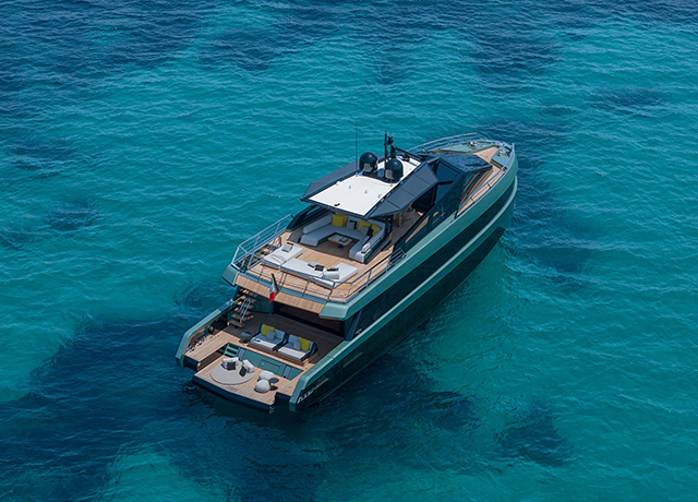 Le nouveau wallywhy150 au Cannes Yachting Festival 2023.