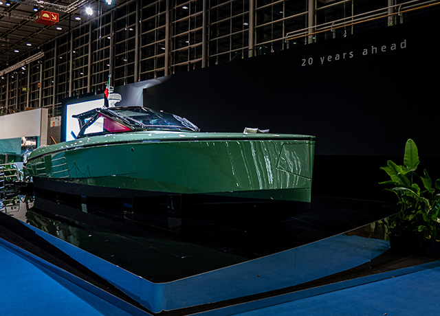 Débuts mondiaux de Wallypower50 au salon Boot de Düsseldorf 2024.