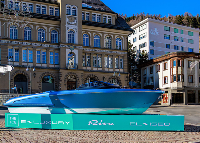 Riva en el The I.C.E. St. Moritz - International Concours of Elégance 2024.