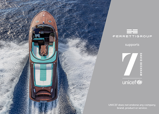 Ferretti Group sostiene el "7: The David Beckham UNICEF Fund".