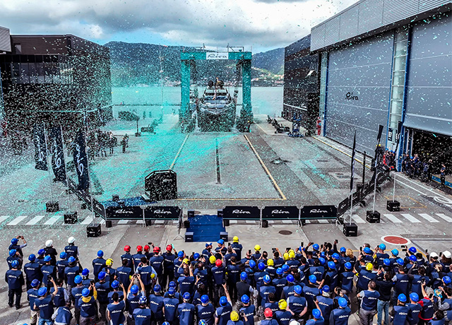 Ferretti Group officially opens the completely refurbished La Spezia shipyard.