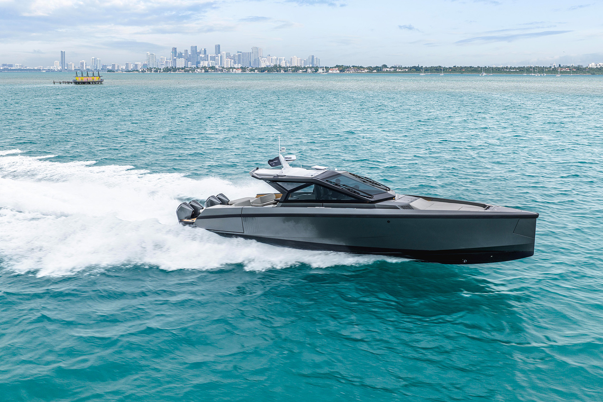 wallypower50X – World Debut at the Discover Boating Miami International Boat Show.