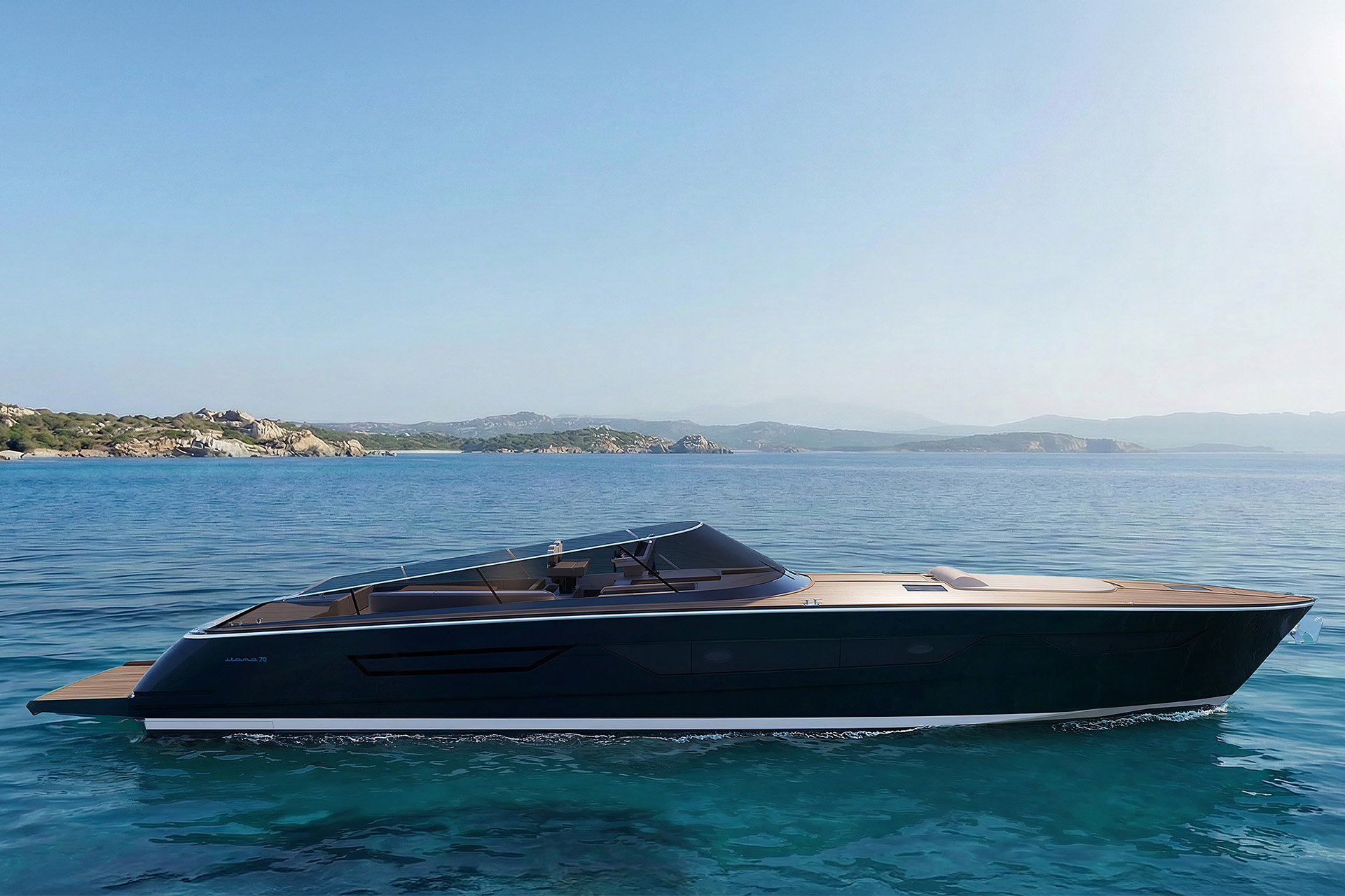 Elegant lines, unequivocal speed and absolute freedom: meet the new Itama 70.