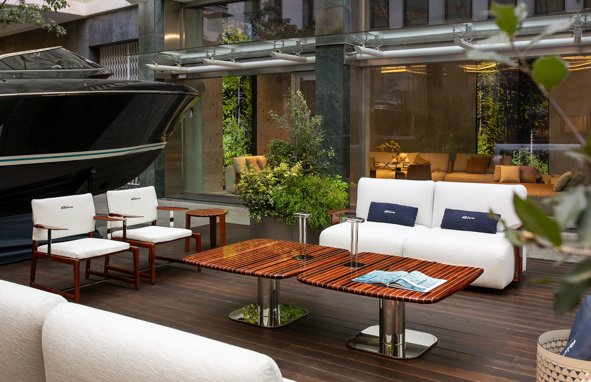 Exteta x Riva: the evolution of timeless style.
