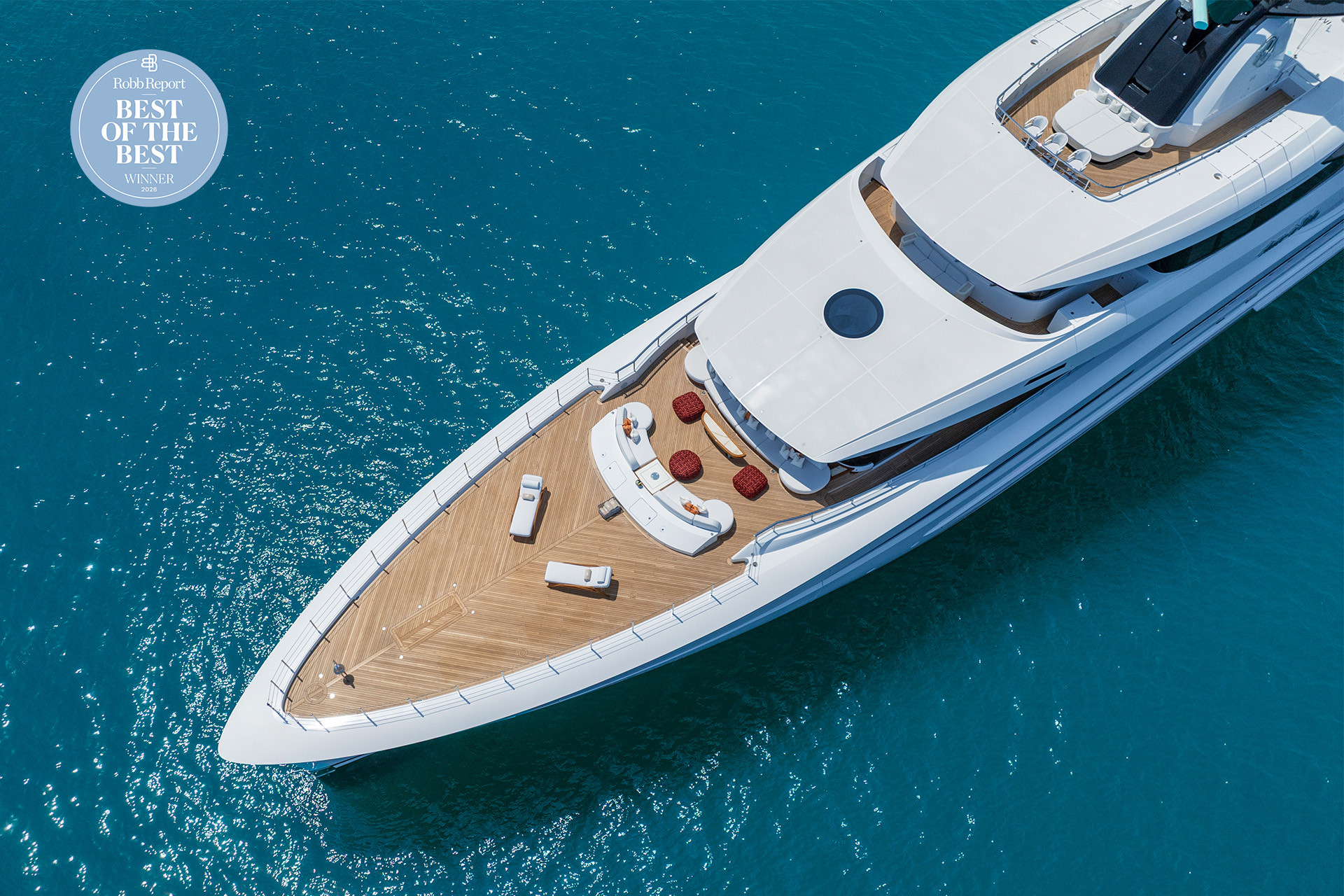 CRN wins Robb Report’s “Best of the Best” 2026 award with M/Y CRN 67m Amor à Vida.